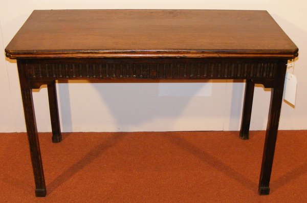 A Victorian Oak Concertina Games or Dining Table