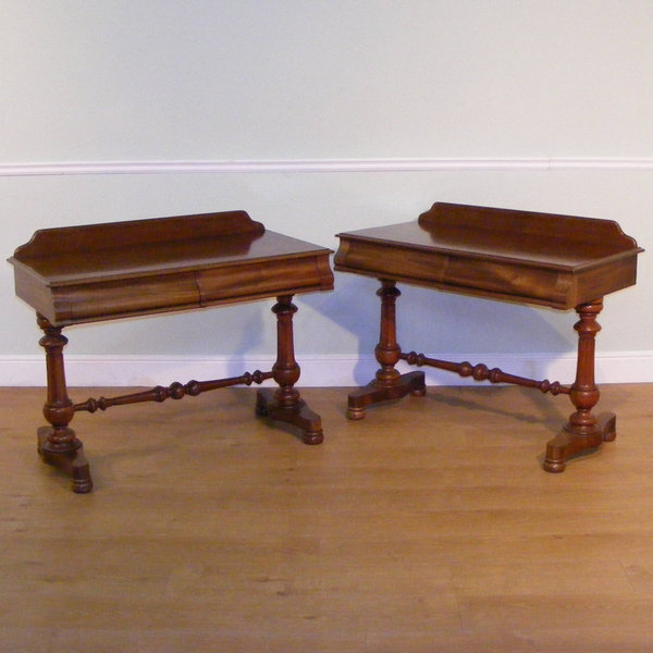 Pair Of 19th Century Mahogany Chamber Tables