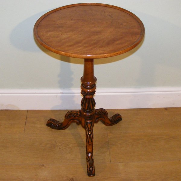 19th Century Satin Birch Wine Or Occasional Table